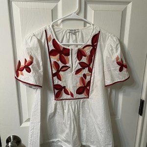 Madewell white blouse
